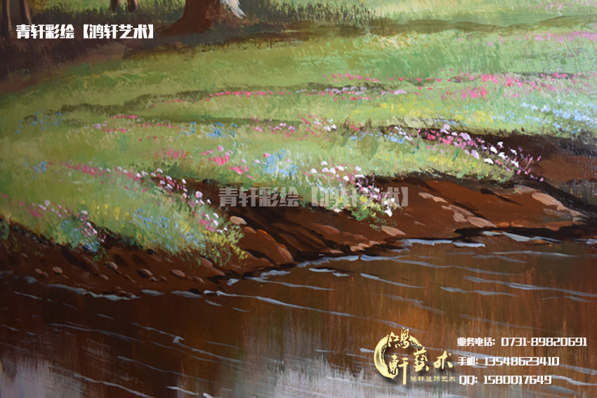 點綴花的局部墻繪